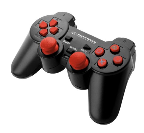 EGG106R Gamepad PC/PS3/PS2 USB Corsair czarno-czerwony Esperanza EGG106R Gamepad PC/PS3/PS2 USB Corsair czarno-czerwony Esperanza