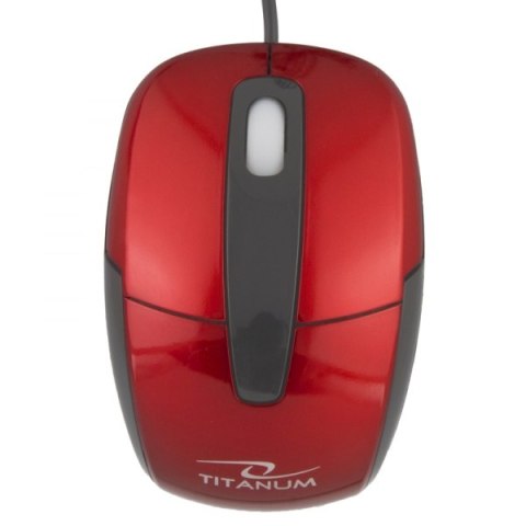 TM108R Mysz przewodowa 3D optyczna USB Barracuda czerwona Titanum TM108R Mysz przewodowa 3D optyczna USB Barracuda czerwona Titanum