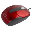 TM108R Mysz przewodowa 3D optyczna USB Barracuda czerwona Titanum