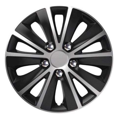 Kołpak rapide nc 16" silver&black (czarno-srebrny) ze śrubami chrom Kołpak rapide nc 16" silver&black (czarno-srebrny) ze śrubami chrom