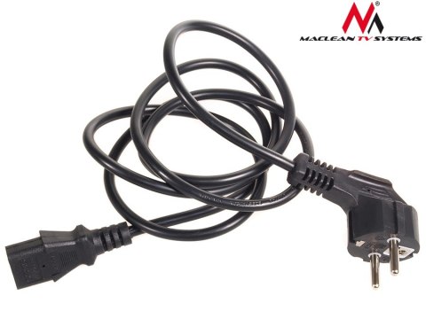 Kabel zasilający Maclean, 3 pin, IEC C13, wtyk EU, 1.5m, MCTV-691 Kabel zasilający Maclean, 3 pin, IEC C13, wtyk EU, 1.5m, MCTV-691