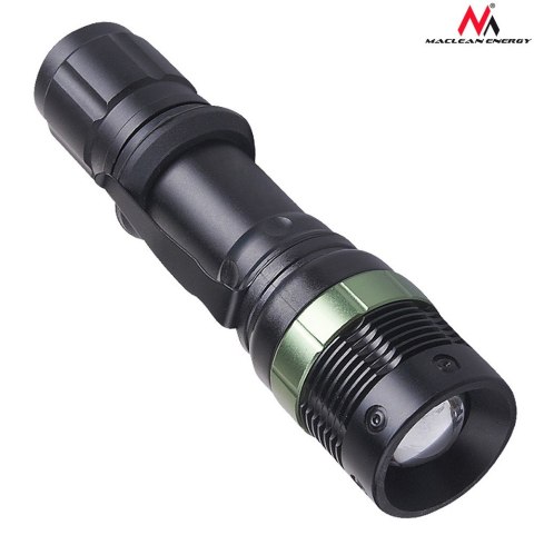 Latarka LED Maclean, Rowerowa, Ładowarka zestaw, Cree 200 lumen, MCE175 Latarka LED Maclean, Rowerowa, Ładowarka zestaw, Cree 200 lumen, MCE175
