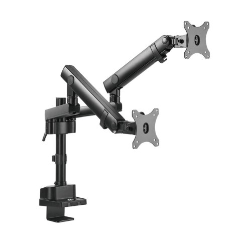 Uchwyt Maclean, Biurkowy na 2 monitory LCD, Vesa 75x75 oraz 100x100, 17-32", 2x8kg, MC-812 Uchwyt Maclean, Biurkowy na 2 monitory LCD, Vesa 75x75 oraz 100x100, 17-32", 2x8kg, MC-812