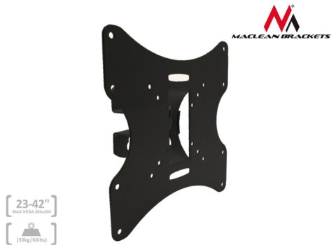 Uchwyt do telewizora lub monitora Maclean, uniwersalny, max VESA 200x200, 23-50", 30kg, czarny, MC-501A B Uchwyt do telewizora lub monitora Maclean, uniwersalny, max VESA 200x200, 23-50", 30kg, czarny, MC-501A B