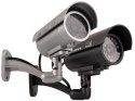 Atrapa kamery tubowej, diody IR LED, srebrna, IR9000S