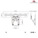 Uchwyt do TV Maclean, kompatybilny z telewizorami Samsung QLED Q7/Q8/Q9, 49"-65", max 50kg, MC-806