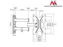 Uchwyt do telewizora Maclean, max vesa 200x200, 23-42", 30kg, MC-648