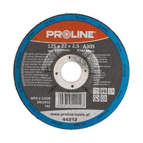 Tarcza do cięcia metalu wyp. t42, 230x3.0x22a30r proline Tarcza do cięcia metalu wyp. t42, 230x3.0x22a30r proline