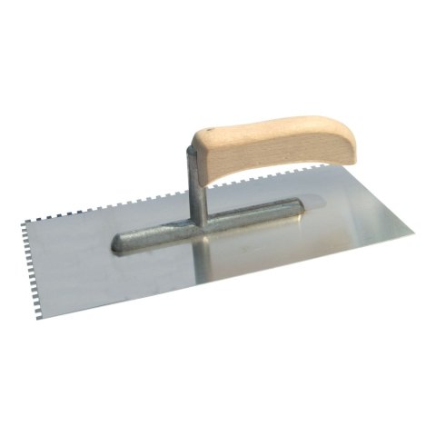 Paca nierdzewna 270*130mm, ząb 6*6mm, uchwyt otw.,stopka alu Paca nierdzewna 270*130mm, ząb 6*6mm, uchwyt otw.,stopka alu