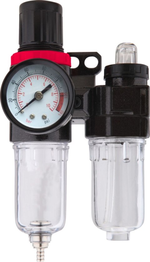 Reduktor z manometrem, filtrem i naolejaczem 1/4", proline Reduktor z manometrem, filtrem i naolejaczem 1/4", proline