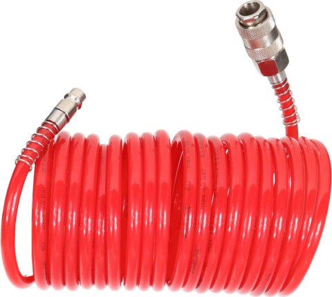 Wąż spiralny pu 5m, 5x8mm, 10bar, szybko-złączki proline Wąż spiralny pu 5m, 5x8mm, 10bar, szybko-złączki proline