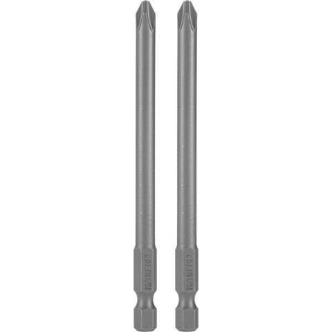Końcówka 1/4" phillips nr.2, l=100mm, 2szt., s2, proline Końcówka 1/4" phillips nr.2, l=100mm, 2szt., s2, proline