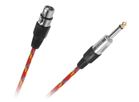 Kabel mikrofonowy gniazdo CANON-wtyk JACK 6.3mm 5m Kabel mikrofonowy gniazdo CANON-wtyk JACK 6.3mm 5m