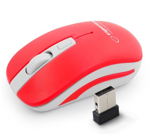EM126WR Esperanza mysz bezprz. 2.4ghz 4d opt. usb uranus czerwono/biała EM126WR Esperanza mysz bezprz. 2.4ghz 4d opt. usb uranus czerwono/biała