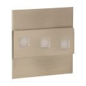 LEPUS LED 1,2W, oprawa schodowa natynkowa, 12V DC, 100lm, 6000K, satyna