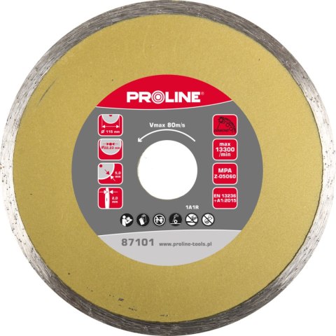 Tarcza diamentowa pełna (mat.bud) 180*2.6*5.5*25.4 proline Tarcza diamentowa pełna (mat.bud) 180*2.6*5.5*25.4 proline
