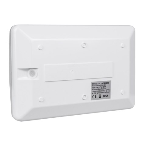 Lampa LED Maclean , numer domu, z czujnikiem zmierzchowym, biała, 12W, IP65, barwa neutralna (4000K), 950lm, MCE292 W Lampa LED Maclean , numer domu, z czujnikiem zmierzchowym, biała, 12W, IP65, barwa neutralna (4000K), 950lm, MCE292 W