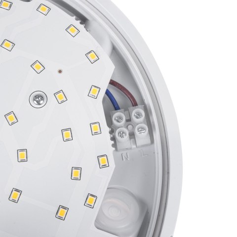 Lampa LED z czujnikiem ruchu Maclean , czujnik PIR, kolor biały, 15W, IP54, 1100lm,barwa neutralna, MCE291 W Lampa LED z czujnikiem ruchu Maclean , czujnik PIR, kolor biały, 15W, IP54, 1100lm,barwa neutralna, MCE291 W