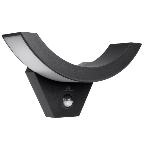 Lampa LED z czujnikiem ruchu Maclean, czujnik ruchu na podczerwień, kolor czarny, 10W, IP54, 800lm, MCE290 B Lampa LED z czujnikiem ruchu Maclean, czujnik ruchu na podczerwień, kolor czarny, 10W, IP54, 800lm, MCE290 B