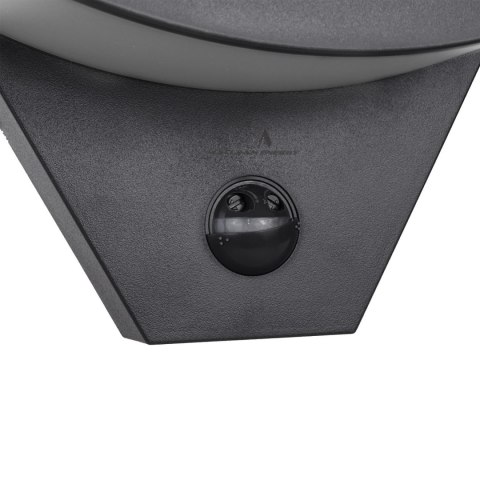 Lampa LED z czujnikiem ruchu Maclean, czujnik ruchu na podczerwień, kolor czarny, 10W, IP54, 800lm, MCE290 B Lampa LED z czujnikiem ruchu Maclean, czujnik ruchu na podczerwień, kolor czarny, 10W, IP54, 800lm, MCE290 B