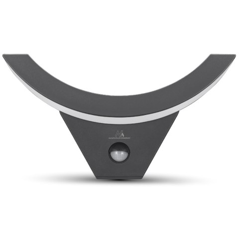 Lampa LED z czujnikiem ruchu Maclean, czujnik ruchu na podczerwień, kolor szary, 10W, IP54, 800lm, MCE290 GR Lampa LED z czujnikiem ruchu Maclean, czujnik ruchu na podczerwień, kolor szary, 10W, IP54, 800lm, MCE290 GR