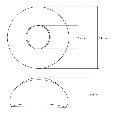 Klosz Maclean, Odbłyśnik, Do magazynowych żarówek LED 50W, CW, Materiał: PC, MCE417 Klosz Maclean, Odbłyśnik, Do magazynowych żarówek LED 50W, CW, Materiał: PC, MCE417