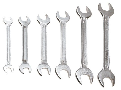 Klucze płaskie dwustronne 6-32 mm, zestaw 12 szt. Klucze płaskie dwustronne 6-32 mm, zestaw 12 szt.