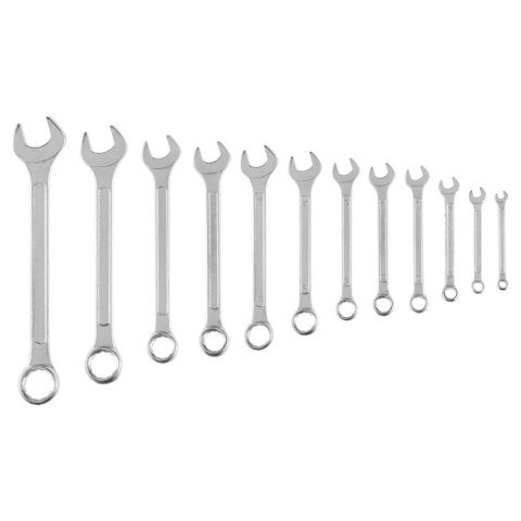 Klucze płasko-oczkowe 6-22 mm, zestaw 12 szt. Klucze płasko-oczkowe 6-22 mm, zestaw 12 szt.