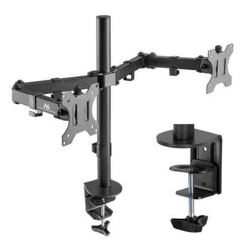 Uchwyt biurkowy na 2 monitory LCD Maclean, 17-32", 2x 8kg, MC-884 Uchwyt biurkowy na 2 monitory LCD Maclean, 17-32", 2x 8kg, MC-884