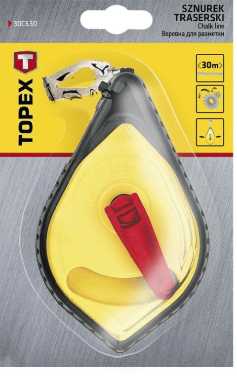 Sznurek traserski 30 m, plastikowa obudowa Sznurek traserski 30 m, plastikowa obudowa