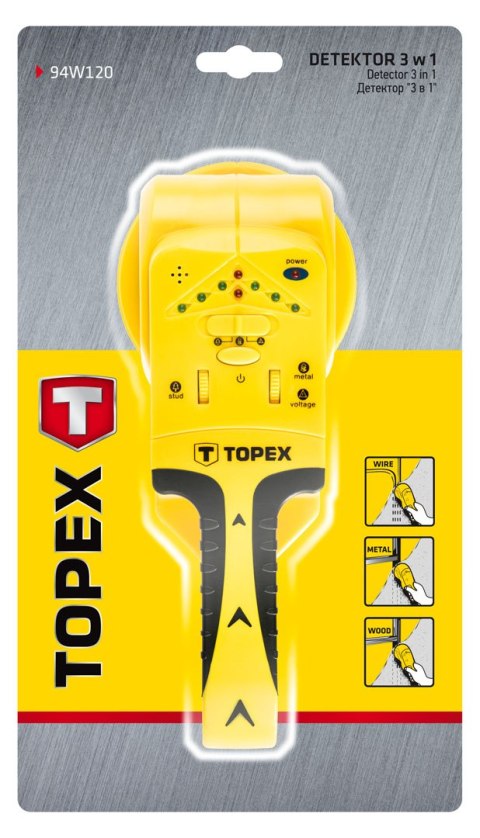 Detektor 3 w 1, do wykrywania drewna/napięcia/metalu Detektor 3 w 1, do wykrywania drewna/napięcia/metalu
