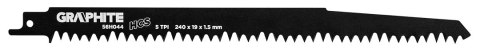Brzeszczot do piły szablastej, HCS, 240 x 19 x 1.5 mm, 5TPI, kpl. 2 szt. Brzeszczot do piły szablastej, HCS, 240 x 19 x 1.5 mm, 5TPI, kpl. 2 szt.