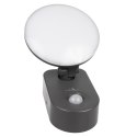 Lampa LED z czujnikiem PIR Maclean, ścienna, z czujnikiem PIR, PC+ALU, 15W, 1100lm, IP65, Neutral White 4000K, szara, MCE367