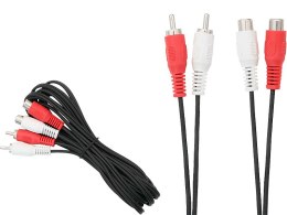 0476# Przedłużacz rca: 2xwtyk/2xgniazdo 3m