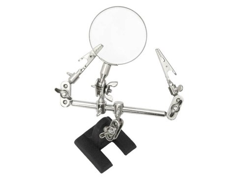 2615# Uchwyt trzecia ręka z lupą 60mm