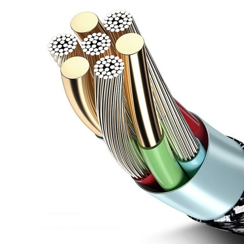 Kabel micro USB Maclean, Wspierający Fast Charge 2.4A, Przesył danych, 5V/2.4A, Czarny, Dł. 2m, MCE483 Kabel micro USB Maclean, Wspierający Fast Charge 2.4A, Przesył danych, 5V/2.4A, Czarny, Dł. 2m, MCE483