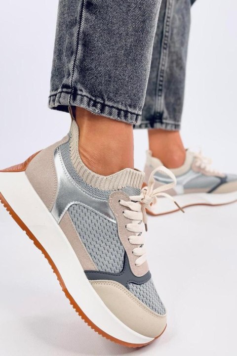 Buty sportowe damskie CORNET GREY - Inello Inello Buty sportowe damskie CORNET GREY - Inello Inello