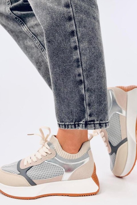 Buty sportowe damskie CORNET GREY - Inello Inello Buty sportowe damskie CORNET GREY - Inello Inello