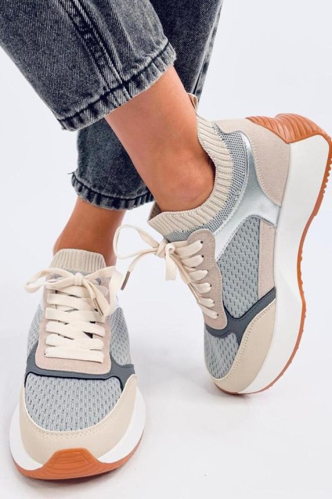 Buty sportowe damskie CORNET GREY - Inello Inello Buty sportowe damskie CORNET GREY - Inello Inello