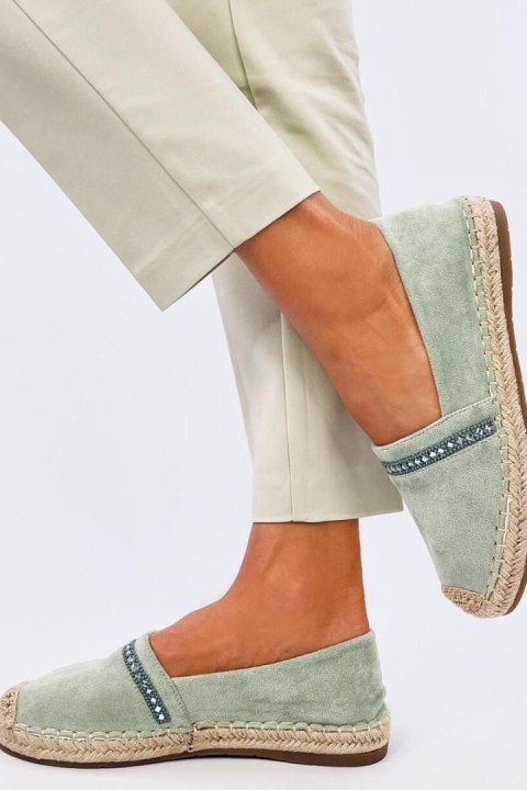 Espadryle damskie ETANCE GREEN - Inello Inello Espadryle damskie ETANCE GREEN - Inello Inello