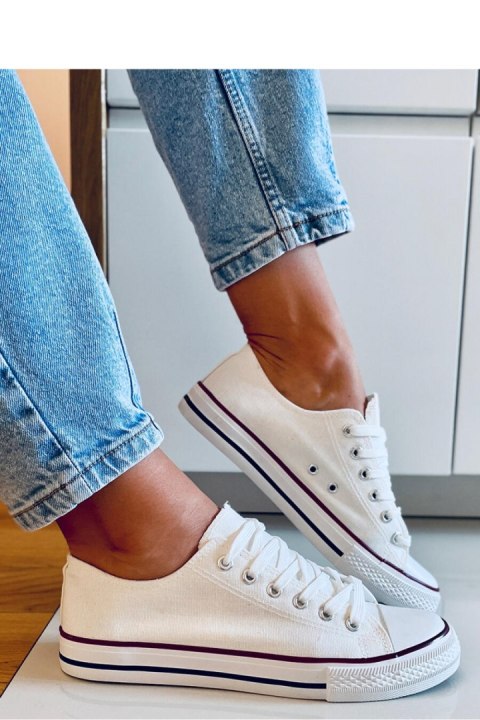 Trampki damskie klasyczne BASIC WHITE - Inello Inello Trampki damskie klasyczne BASIC WHITE - Inello Inello