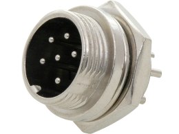 24-770# Gniazdo cb mikrofonowe 6pin do obudowy