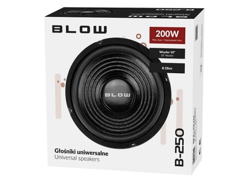 30-553# Głośnik blow b-250 8ohm 30-553# Głośnik blow b-250 8ohm