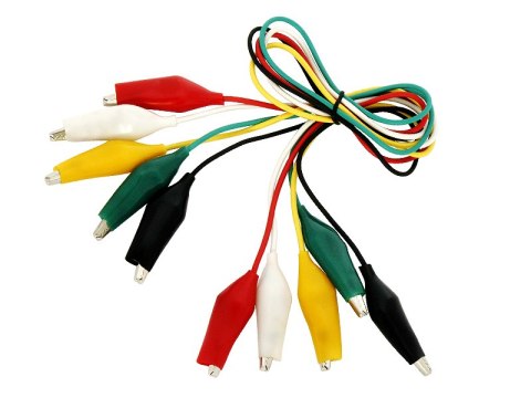 96-763# Krokodyl 55mm z przewodem komplet 5szt długość przewodu 51cm 96-763# Krokodyl 55mm z przewodem komplet 5szt długość przewodu 51cm