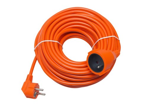 98-057# Przedłużacz sieciowy pr-160 1-gniazdo z uziemieniem 30m pomarańczowy (3x1,5mm)