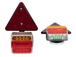 23-219# Zestaw lamp do przyczepy samochodowej led trójkąt