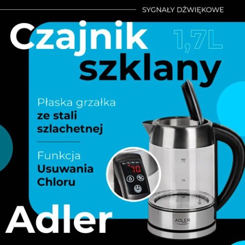 AD 1247 Czajnik szklany 1,7 l z regulacją temp. AD 1247 Czajnik szklany 1,7 l z regulacją temp.