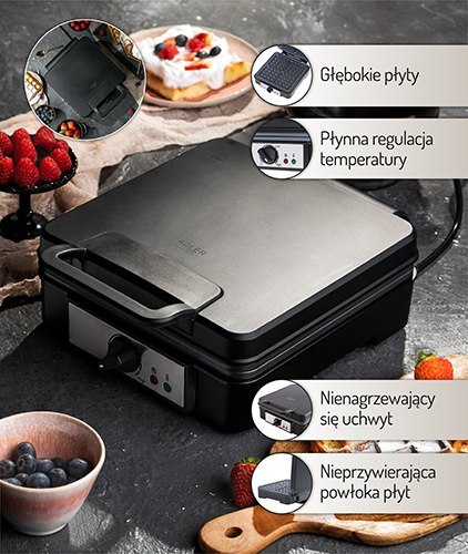 AD 3049 Gofrownica 1800w AD 3049 Gofrownica 1800w