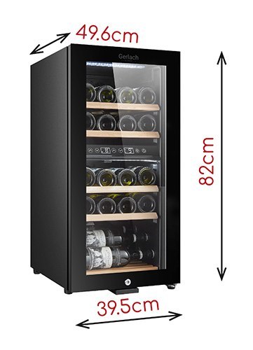 AD 8080 Lodówka na wino 24 butelki/ 60 litrów AD 8080 Lodówka na wino 24 butelki/ 60 litrów
