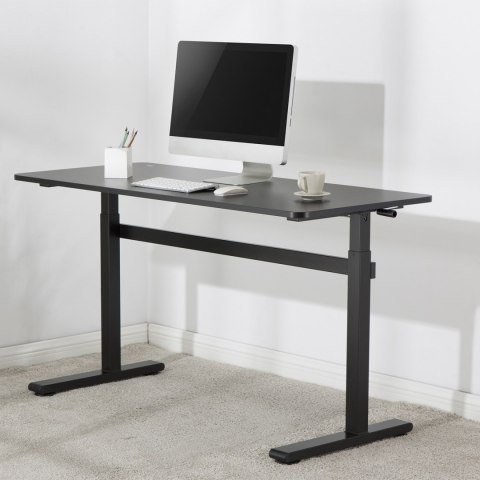 Biurko ręczna regulacja wys Ergo Office, max 40 kg, max wys 117cm, z blatem do pracy stojąco siedzącej, ER-401 B Biurko ręczna regulacja wys Ergo Office, max 40 kg, max wys 117cm, z blatem do pracy stojąco siedzącej, ER-401 B